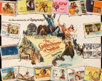 3a146 LOT OF 17 UNFOLDED & FORMERLY FOLDED HALF-SHEETS '60s-70s art from a variety of movies!