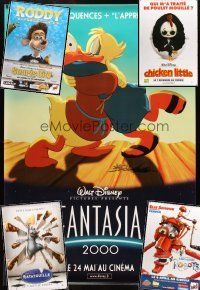 3a161 LOT OF 14 UNFOLDED FRENCH ONE-PANELS '99 - '07 Fantasia 2000, Robots & more!