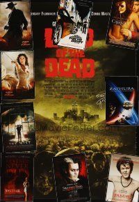 3a188 LOT OF 37 UNFOLDED DOUBLE-SIDED ONE-SHEETS '02 - '08 Land of the Dead, Sweeney Todd & more!
