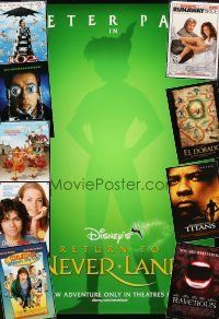 3a192 LOT OF 33 UNFOLDED DOUBLE-SIDED ONE-SHEETS '98 - '03 Disney's Return to Neverland + more!