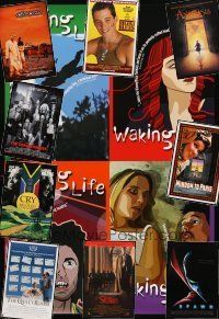 3a195 LOT OF 31 UNFOLDED ONE-SHEETS '87 - '01 Waking Life, Spawn, Biloxi Blues & more!