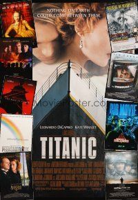 3a202 LOT OF 28 UNFOLDED DOUBLE-SIDED ONE-SHEETS '89 - '99 Titanic, Saving Private Ryan & more!