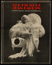 3a419 FILMS OF JEAN HARLOW first edition hardcover book '65 an illustrated biography of the star!