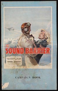 3a688 BREAKING THE SOUND BARRIER English pressbook '52 David Lean, great artwork!