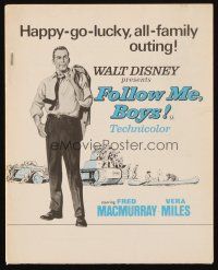 3a531 FOLLOW ME BOYS English program '66 Fred MacMurray leads Boy Scouts, Walt Disney!