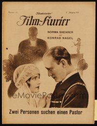 3a243 EXCUSE ME German program '26 Norma Shearer & Conrad Nagel have true love, different!