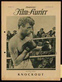 3a258 KNOCKOUT German program '25 cool images of boxer Milton Sills fighting in the ring!