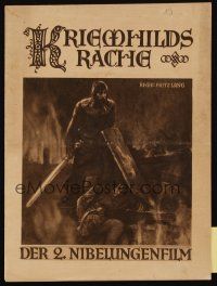 3a259 KRIEMHILD'S REVENGE German program '24 Fritz Lang's sequel Die Nibelungen: Kriemhilds Rache!