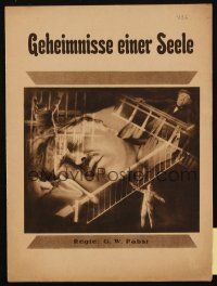 3a275 SECRETS OF A SOUL German program '26 psychological German Expressionism, G.W. Pabst directed