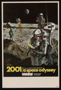 3a298 2001: A SPACE ODYSSEY Cinerama herald '68 Stanley Kubrick, cool art by Bob McCall!