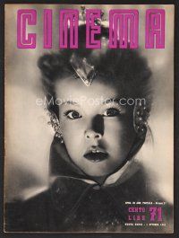 3a410 CINEMA Italian magazine Oct 1, 1951 Cecile Aubry in Chritiane-Jaque's Barbe-Bleue, Rashomon!