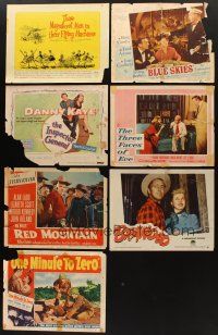 3a080 LOT OF 6 LOBBY CARDS '40s-60s Three Faces of Eve, Irving Berlin, Alan Ladd & more!
