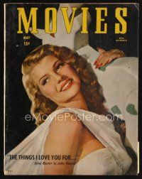 3a396 MODERN MOVIES magazine May 1947 portrait of sexy Rita Hayworth in Down to Earth by Scott!