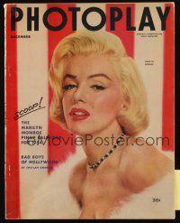 3a393 PHOTOPLAY magazine December 1953 portrait of beautiful Marilyn Monroe by Frank Powolny!