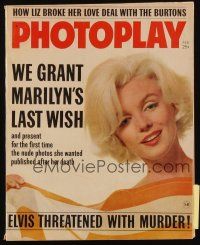 3a394 PHOTOPLAY magazine Feb 1963 sexy Marilyn Monroe's nude photos published after her death!