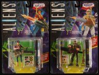 3a557 ALIENS set of 3 action figures '92 Ripley & two Bishop toys, w/ Dark Horse comic book inside!