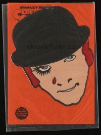 3a661 CLOCKWORK ORANGE iron-on patch '72 really cool iron-on of Malcolm McDowell's face!