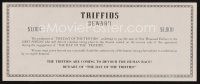 3a670 DAY OF THE TRIFFIDS reward ticket '62 $1000 to the 1st person delivering human eating plant!