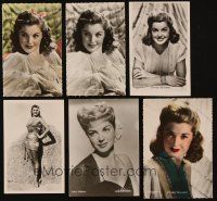 3a121 LOT OF 6 ESTHER WILLIAMS FRENCH POSTCARDS '50s wonderful images of the sexy swimmer!