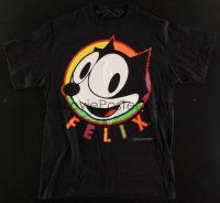 3a573 FELIX THE CAT large T-shirt '80s great colorful image of the smiling cartoon feline!