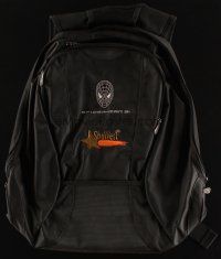 3a590 SPIDER-MAN 3 ShoWest laptop backpack '07 Sam Raimi, cool embroidered logo on the side!