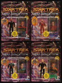 3a564 STAR TREK: DEEP SPACE NINE set of 8 action figures '93 Commander Sisko, Quark & more!