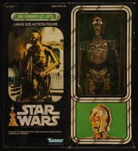 3a556 STAR WARS Kenner action figure '77 large C-3PO standing 13