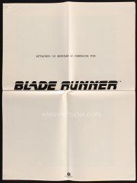 3a740 BLADE RUNNER pressbook '82 Ridley Scott sci-fi classic, Harrison Ford, great poster images!