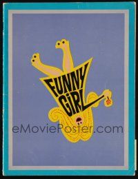 3a470 FUNNY GIRL program book '69 Barbra Streisand, Omar Sharif, directed by William Wyler!