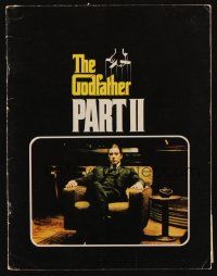 3a473 GODFATHER PART II program book '74 Al Pacino in Francis Ford Coppola classic crime sequel!