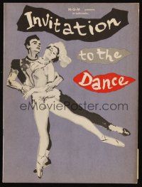3a486 INVITATION TO THE DANCE program book '57 art of Gene Kelly dancing with Tamara Toumanova!