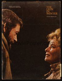 3a492 LION IN WINTER softcover program book '68 Katharine Hepburn, Peter O'Toole as Henry II!