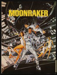 3a500 MOONRAKER program book '79 Roger Moore as James Bond, Lois Chiles, Richard Kiel!