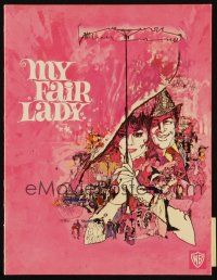 3a503 MY FAIR LADY program book '64 Audrey Hepburn, Rex Harrison, Bob Peak art!