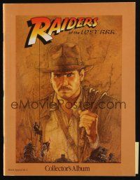 3a438 RAIDERS OF THE LOST ARK Canadian program book '81 great images of Harrison Ford + Amsel art!