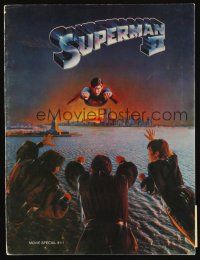3a518 SUPERMAN II program book '81 Christopher Reeve, Terence Stamp, Margot Kidder, Gene Hackman!
