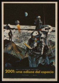 3a339 2001: A SPACE ODYSSEY Spanish herald '68 Stanley Kubrick, art of astronauts by Bob McCall!