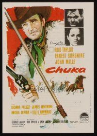 3a345 CHUKA Spanish herald R70 cool different art of cowboy Rod Taylor by MCP!