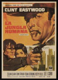 3a347 COOGAN'S BLUFF Spanish herald '70 different MCP art of Clint Eastwood, Don Siegel!