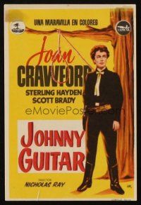 3a359 JOHNNY GUITAR Spanish herald '56 different Jano art of Joan Crawford & noose, Nicholas Ray