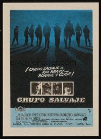 3a381 WILD BUNCH Spanish herald '69 Sam Peckinpah cowboy classic, William Holden & Ernest Borgnine