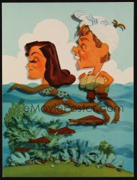3a005 ANDY HARDY'S DOUBLE LIFE trade ad '42 Mickey Rooney & Esther Williams by Jacques Kapralik!