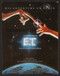 3a647 E.T. THE EXTRA TERRESTRIAL trade ad '82 Steven Spielberg classic, John Alvin art!