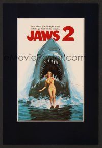 3a648 JAWS 2 trade ad '78 just when you thought it was safe to go back in the water, Lou Feck art!