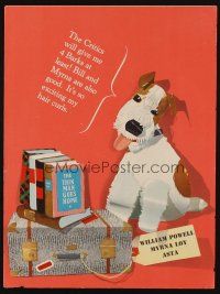 3a032 THIN MAN GOES HOME trade ad '44 great different artwork of Asta the dog by Jacques Kapralik!