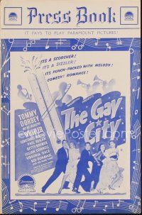 3a695 LAS VEGAS NIGHTS English pressbook '41 Tommy Dorsey, Bert Wheeler, Constance Moore, Gay City