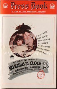 3a699 NO HANDS ON THE CLOCK English pressbook '41 detective Chester Morris, Jean Parker!