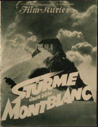 3a228 AVALANCHE German program '30 Arnold Fanck's Sturme uber dem Mont Blanc, Leni Riefenstahl!