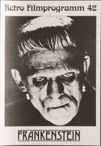 3a245 FRANKENSTEIN German program R86 great different images of Boris Karloff as the monster!