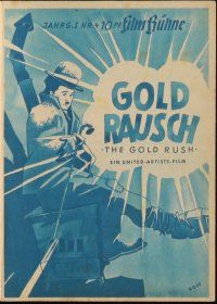 3a247 GOLD RUSH German program R46 Charlie Chaplin classic, different images + artwork by Hoff!